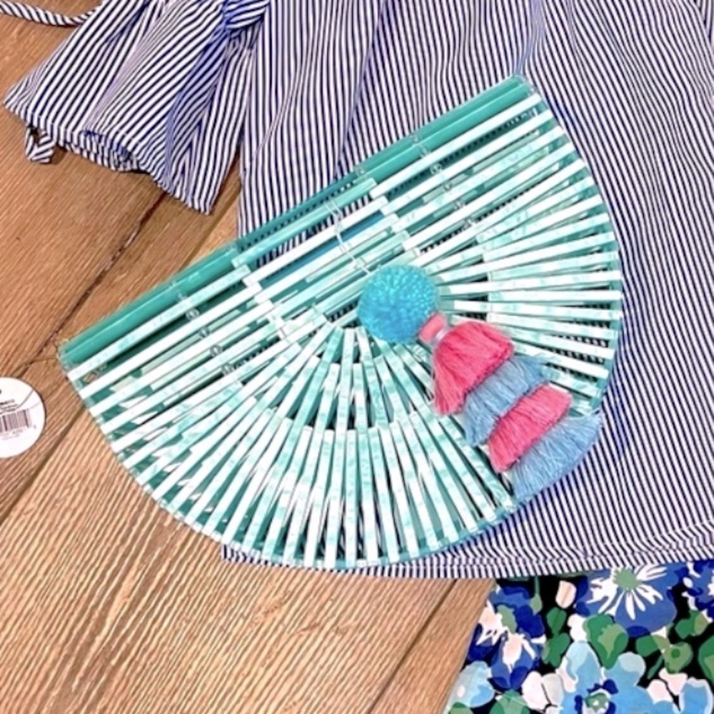 Fun Summer Acrylic fan handbag